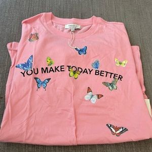 Pink brand new forever21 graphic tshirt